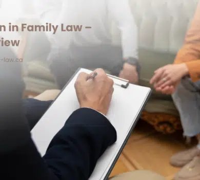 Mediation in Family Law – An Overview